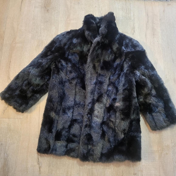 80's Y2K Jordache Faux Fur Coat Size Medium/Large - Picture 5 of 14